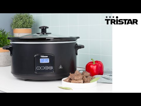 Tristar | Digital Slowcooker | VS-3920 | 210 W | Nerūdijantis plienas | 4.5 L | Number of programs 4 | Juodas video