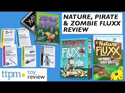 Zombie, Nature, and Pirate Fluxx from Looney Labs