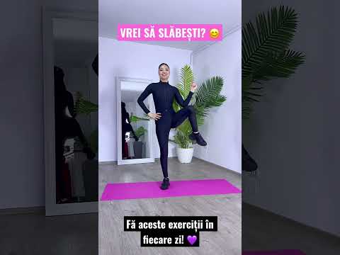 VREI SĂ SLĂBEȘTI? 😊 Fă aceste exerciții simple în fiecare zi! ❤️