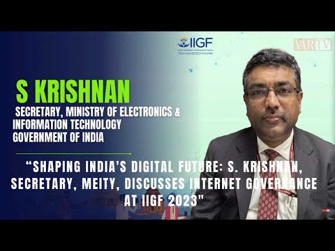 S. Krishnan, Secretary, MeitY, Discusses Internet Governance