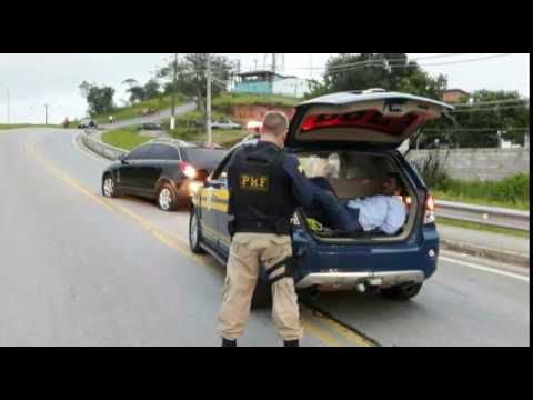 Polícia Rodoviária Federal troca tiros e prende criminosos em veículo roubado na Régis Bittencourt em São Lourenço da Serra