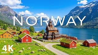 Norway 4K 🇳🇴 Majestic Fjords, Waterfalls & Peaceful Nordic Nature