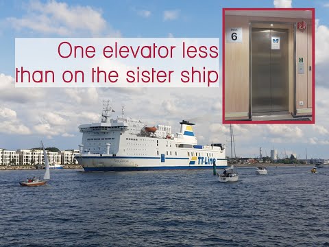MS Tom Sawyer (TT-Line) - Tour! Lutz elevators