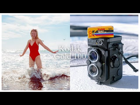 Photographing a Swimsuit Model on Kodak Gold