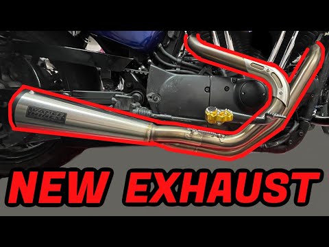 Vance & Hines Upsweep 2-1 Exhaust INSTALL on my Harley Davidson Sportster XL883L