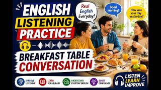 English Listening Practice | Breakfast Table Conversation (Beginner-Friendly)