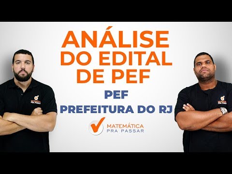 CONCURSO PEF/SME - RJ: ANÁLISE DO EDITAL.[2019]