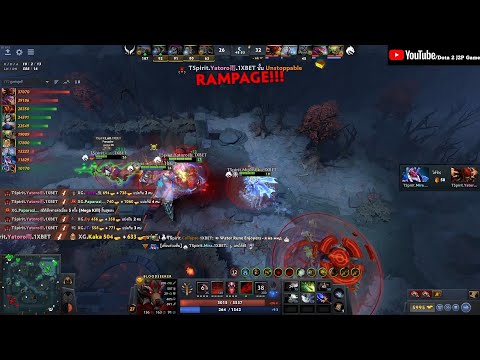 Yatoro Bloodseeker RAMPAGE GOD Team SPIRIT vs XTREME GAMING - Dota2 #dota2 #rampage #yatoro #spirit