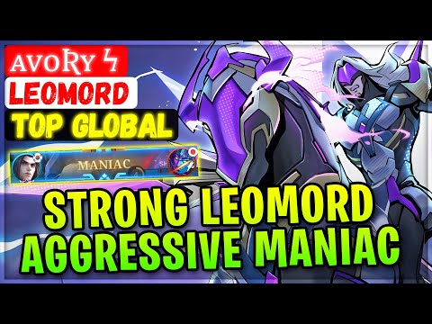 STRONG LEOMORD AGGRESSIVE MANIAC [ Top Global Leomord ] ᴀᴠᴏʀʏ ϟ - Mobile Legends Emblem And Build