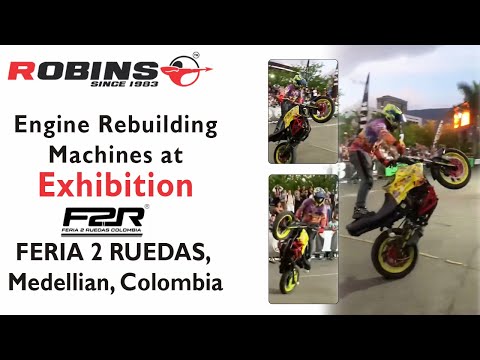 Thumbnail for Robins Engine Rebuilding Machines @ World's Famous Exhibition FERIA 2 RUEDAS, Medellian, Colombia. by Colombia