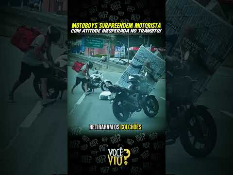❓Motoboys Ajudam motorista em Gesto de Empatia no trânsito!