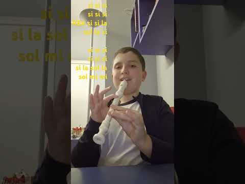 1°lezione di  flauto dolce-Squid Game colonna sonora. Brano senplice