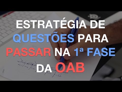 EXAME DA OAB - Estratégia de Questões para Passar na 1ª FASE | Gerson Aragão