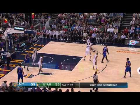 Kristaps Porzingis vs Utah Jazz 22.03.2017 (24Pts)