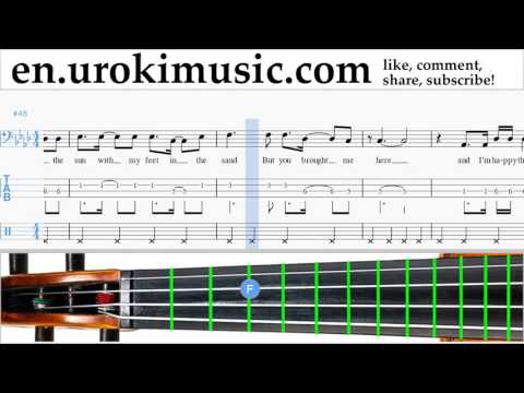 Cello lessons Miley Cyrus - Malibu Sheet Music Tutorial Part#2 um-i352