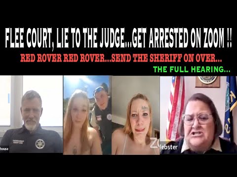 FLEE COURT…LIE TO THE JUDGE…GET ARRESTED ON ZOOM !