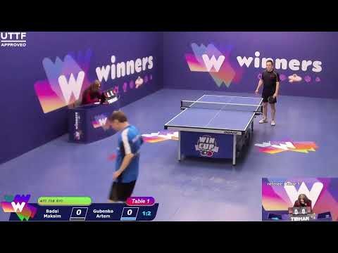 WINners CUP table 1 09.01 Badai Maksim - Gubenko Artem 20:30
