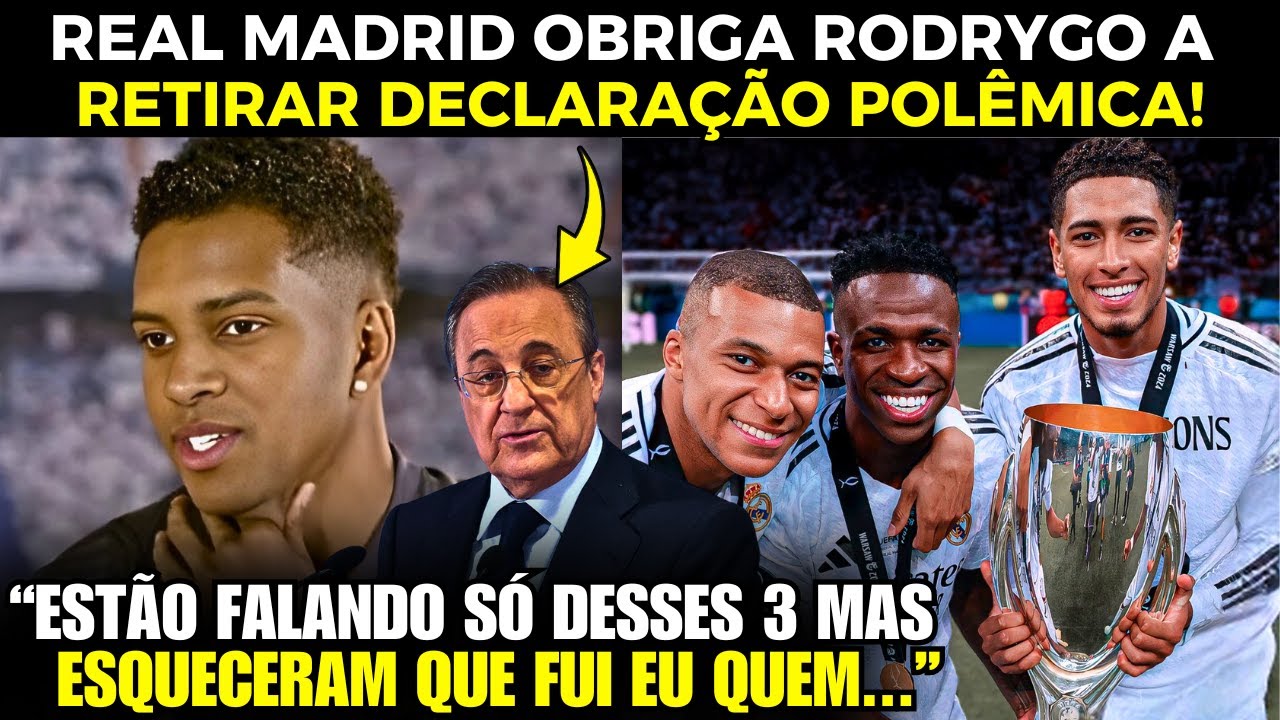 🚨 EITA! RODRYGO DA DECLARAÇÃO POLÊMICA e IRRITA O REAL MADRID!