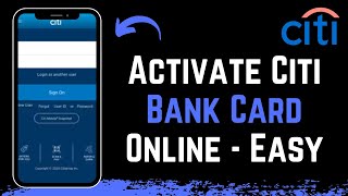 Citi Bank Card - Activate Citibank Card Online !