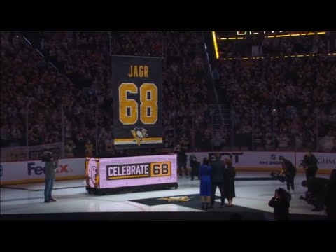 Into the Rafters! Watch as Penguins Retire Jaromir Jagr's #68