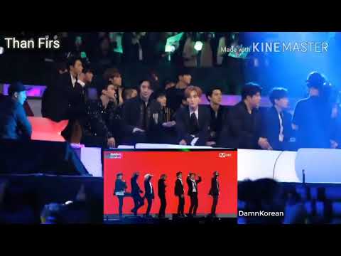 EXO, Super Junior, GOT7 and Wanna One Reaction To BTS Performance at MAMA in Hong Kong 2017