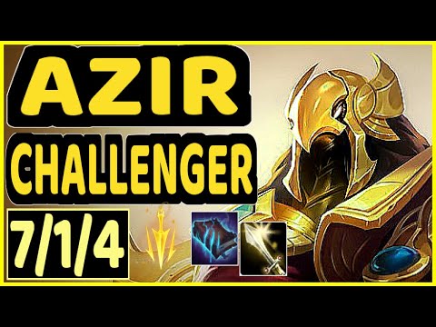 SKT T1 FAKER (AZIR) vs QIYANA - 7/1/4 KDA MID CHALLENGER GAMEPLAY - KR