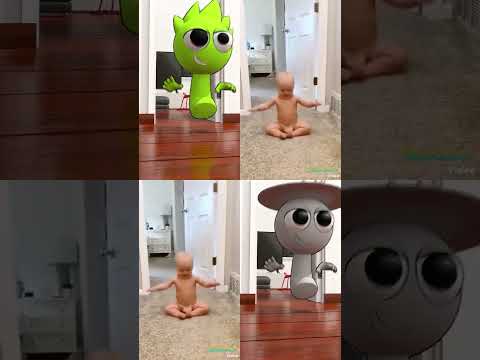 Cut Dance With Baby Sprunki Comparison🤭 #shorts