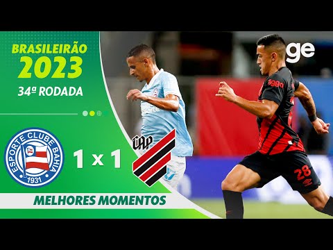 Gols e lances de Bahia x Athletico Paranaense