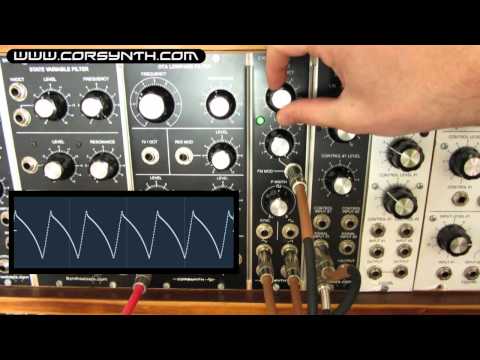 Corsynth C102 VC LFO - New waveforms using self-modulation technique