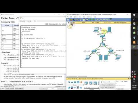 [CCNA S2] 9.4.2.6 Packet Tracer - Troubleshooting ACLs