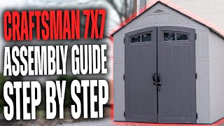 Craftsman 7'  X 7' Resin Shed Assembly - Step By Step