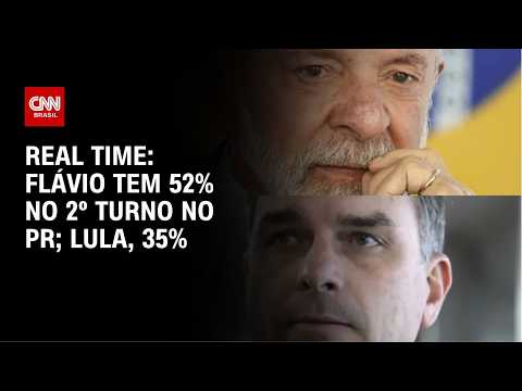 No PR, Flávio tem 52% contra 35% de Lula no 2º turno, aponta pesquisa | CNN NOVO DIA