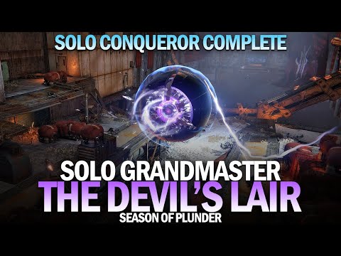 Solo Grandmaster Nightfall The Devils' Lair (Solo Conqueror Complete) [Destiny 2 Season of Plunder]