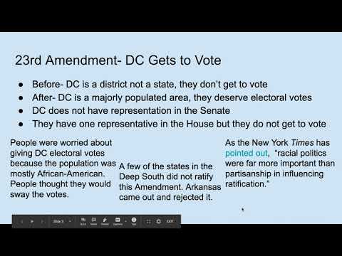 Voting Rights Amendments, Week 2