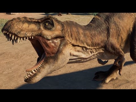 T-Rex vs Spinosaurus, Giganotosaurus, Carcharodontosaurus, Acrocanthosaurus & Indominus Rex - JWE 2