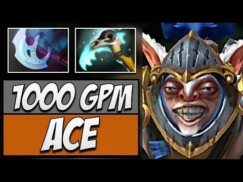 Secret.Ace Meepo - 1000 GPM | Dota Gameplay