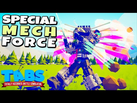 SPECIAL MECH FORCE vs Every Gods - Totally Accurate Battle Simulator