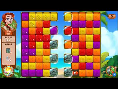 Lost Island Blast Adventure Level 206 - No Boosters