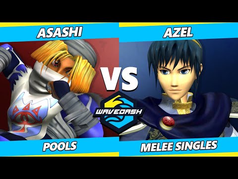 Wavedash 2023 - Asashi (Sheik) Vs. Azel (Marth) Smash Melee - SSBM