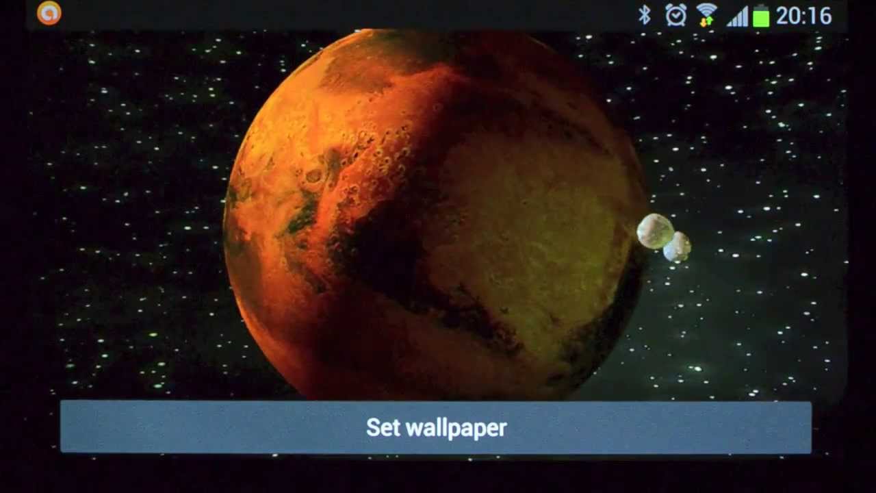 Mars HD Live Wallpaper Tablet 3D View