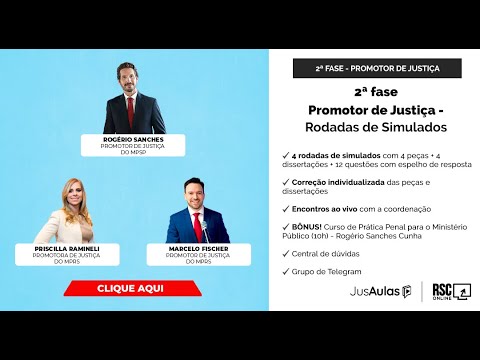 Correção de Simulado preparatório para 2ª fase de concursos MPE