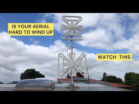HOW TO LUBRICATE A WINEGARD AERIAL THE EASY WAY ON OUR RED CENTRE CARAVAN | SEPS ADVENTURES