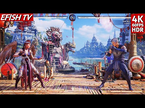 Nitara vs Smoke (Hardest AI) - Mortal Kombat 1 | 4K 60FPS HDR