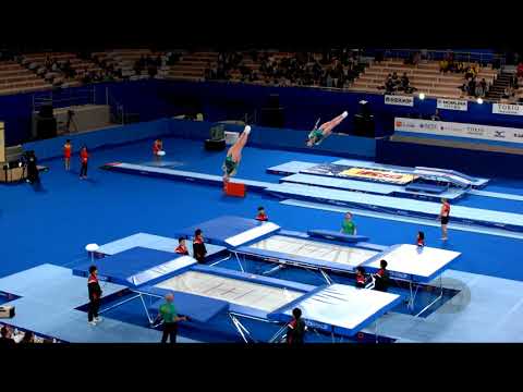 Australia 2 (AUS) W - 2019 Trampoline Worlds, Tokyo (JPN) - Qualification Synchro R1