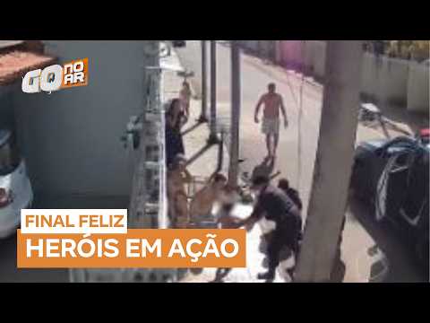 Policiais salvam criança engasgada com balinha durante patrulha em Mineiros (GO)