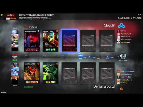 Pit League: S2 - Cloud 9 vs Denial - Game 2 DRAFT ONLY
