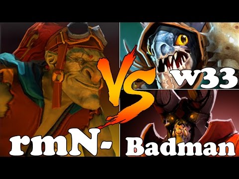 Dota 2 - rmN- Batrider VS w33 Slark And Badman Doom - Ranked Match Gameplay