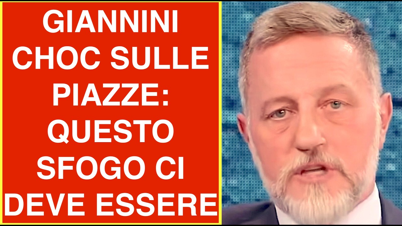 GIANNINI CHOC SULLE PIAZZE: QUESTO SFOGO CI DEVE ESSERE