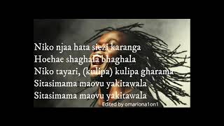 Utawala lyrics video by Juliani