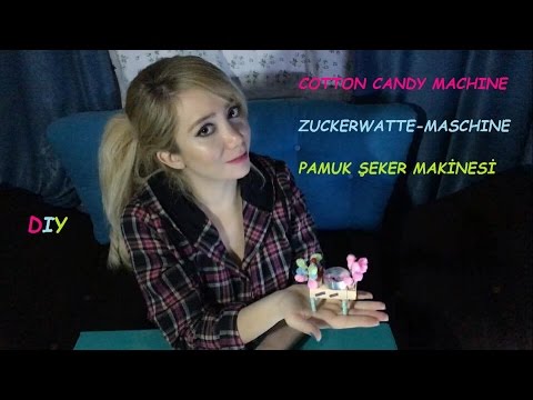 DIY Miniature Cotton Candy Machine / Miniatur Zuckerwatte - Maschine / Minyatur Pamuk Şeker Makinesi